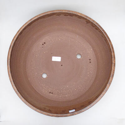 Ceramiczna miska bonsai 42 x 42 x 12,5 cm, kolor brązowy - 3
