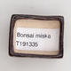 Mini miska bonsai 4 x 3,5 x 1,5 cm, kolor brązowy - 3/3
