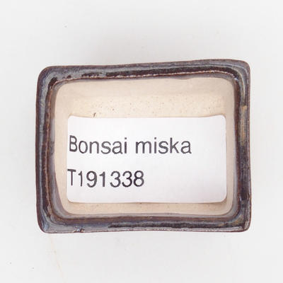 Mini miska bonsai 4 x 3,5 x 2 cm, kolor brązowy - 3