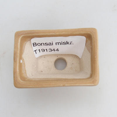Mini miska bonsai 5,5 x 3,5 x 3 cm, kolor brązowy - 3