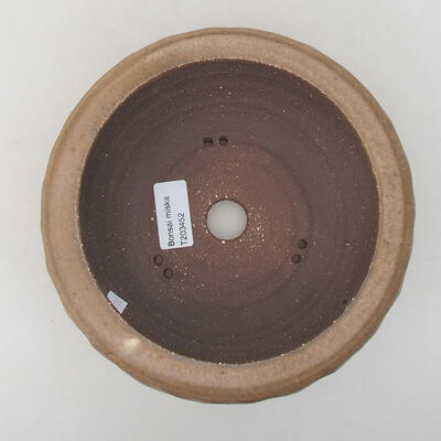 Ceramiczna miska bonsai 17 x 17 x 8 cm, kolor brązowy - 3