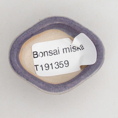 Mini miska bonsai 4,5 x 4 x 2 cm, kolor fioletowy - 3