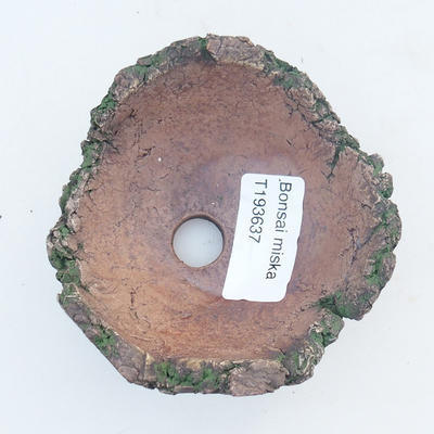 Ceramiczna skorupa 8 x 8 x 5 cm, kolor brązowo-zielony - 3