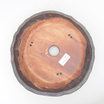 Ceramiczna miska bonsai 25 x 25 x 6 cm, kolor szary - 3