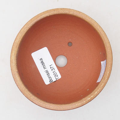 Ceramiczna miska bonsai 9,5 x 9,5 x 4 cm, kolor brązowy - 3