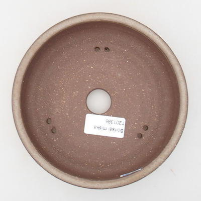 Ceramiczna miska bonsai 15,5 x 15,5 x 4,5 cm, kolor brązowy - 3