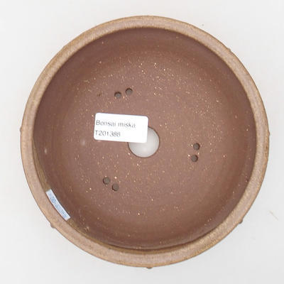 Ceramiczna miska bonsai 15,5 x 15,5 x 5,5 cm, kolor brązowy - 3