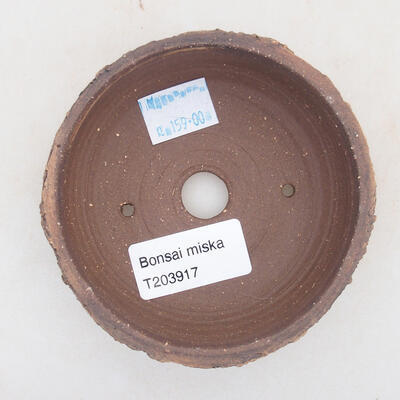 Ceramiczna miska bonsai 9 x 9 x 3,5 cm, kolor szary - 3