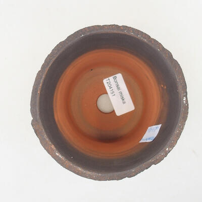 Ceramiczna miska bonsai 11 x 11 x 11 cm, kolor szary - 3