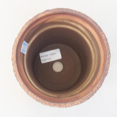Ceramiczna miska bonsai 12,5 x 12,5 x 16 cm, kolor szary - 3
