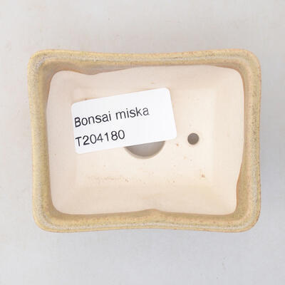 Mini miska bonsai 7 x 5,5 x 3,5 cm, kolor beżowy - 3