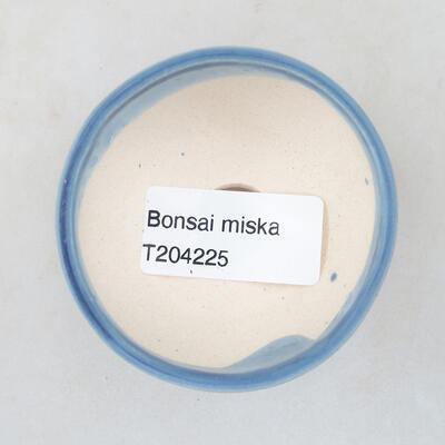 Mini miska bonsai 6 x 6 x 2,5 cm, kolor niebieski - 3
