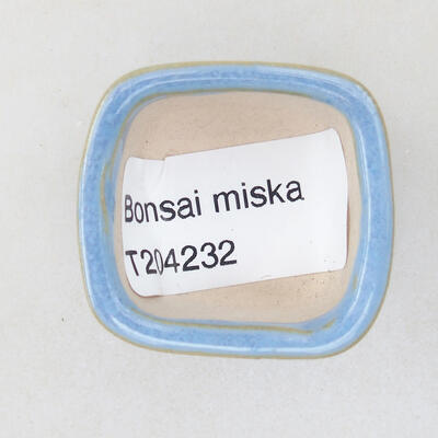 Mini miska bonsai 3,5 x 3,5 x 2,5 cm, kolor niebieski - 3