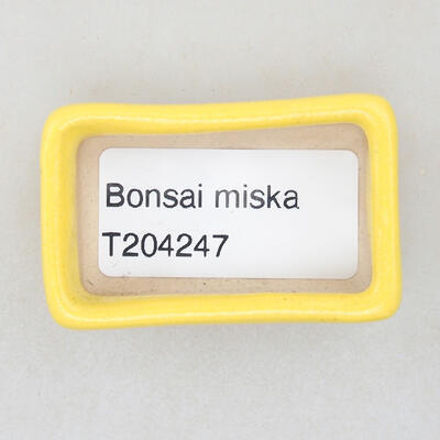 Mini miska bonsai 4,5 x 2,5 x 1,5 cm, kolor żółty - 3