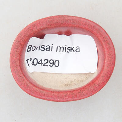 Mini miska bonsai 4 x 3 x 2 cm, kolor czerwony - 3