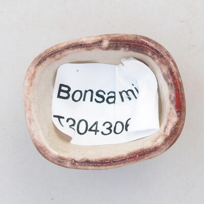 Mini miska bonsai 3 x 2,5 x 1,5 cm, kolor czerwony - 3