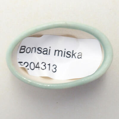 Mini miska bonsai 4 x 2,5 x 1,5 cm, kolor zielony - 3