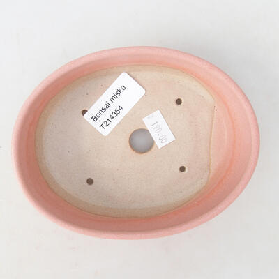 Ceramiczna miska bonsai 13,5 x 10,5 x 3,5 cm, kolor różowy - 3