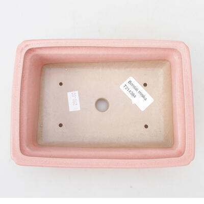 Ceramiczna miska bonsai 17 x 12,5 x 5,5 cm, kolor różowy - 3