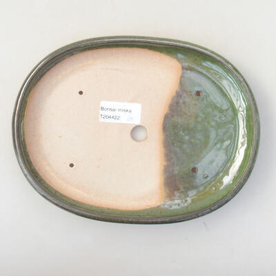 Ceramiczna miska bonsai 22 x 16 x 2,5 cm, kolor zielony - 3