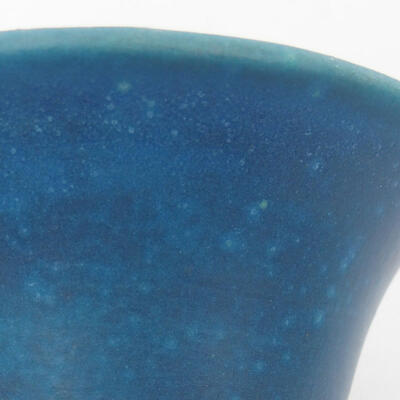 Ceramiczna miska bonsai 10 x 10 x 6,5 cm, kolor niebieski - 3