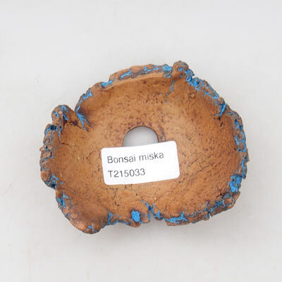 Ceramiczna muszla 9,5 x 8 x 5 cm, kolor naturalny niebieski - 3