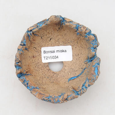 Ceramiczna muszla 9,5 x 9 x 5 cm, kolor naturalny niebieski - 3