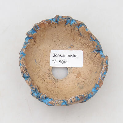 Ceramiczna muszla 9 x 8,5 x 5,5 cm, kolor naturalny niebieski - 3