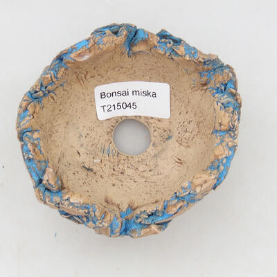 Ceramiczna muszla 9,5 x 9,5 x 6,5 cm, kolor naturalny niebieski - 3