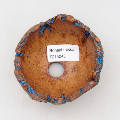 Ceramiczna muszla 9,5 x 8,5 x 5,5 cm, kolor naturalny niebieski - 3