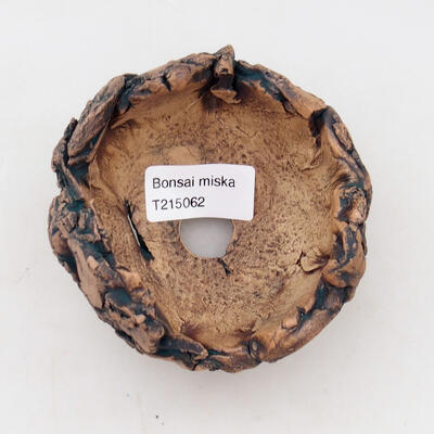 Ceramiczna muszla 9,5 x 8 x 7,5 cm, kolor naturalna zieleń - 3