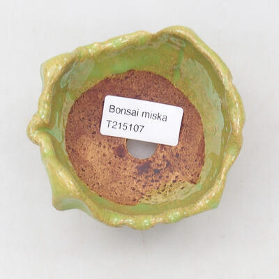 Ceramiczna muszla 8,5 x 8,5 x 6 cm, kolor zielony - 3