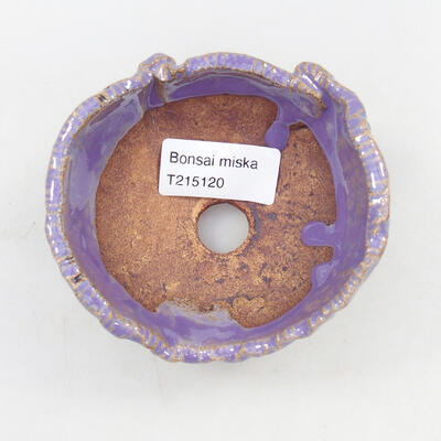 Ceramiczna muszla 9,5 x 9 x 6,5 cm, kolor fioletowy - 3