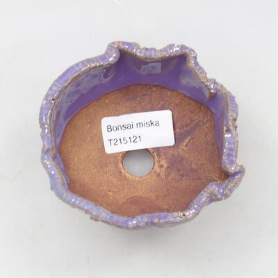 Ceramiczna muszla 9,5 x 8,5 x 6 cm, kolor fioletowy - 3