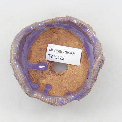 Ceramiczna muszla 9 x 8,5 x 7 cm, kolor fioletowy - 3