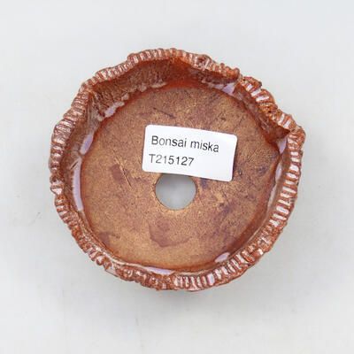 Ceramiczna muszla 9 x 9 x 5 cm, kolor fioletowy - 3