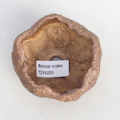 Ceramiczna muszla 9 x 8 x 6 cm, kolor brązowy - 3