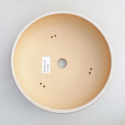 Ceramiczna miska bonsai 21 x 21 x 6,5 cm, kolor beżowy - 3