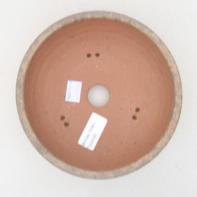 Ceramiczna miska bonsai 16 x 16 x 6,5 cm, kolor brązowy - 3