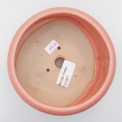 Ceramiczna miska bonsai 13,5 x 13,5 x 6 cm, kolor różowy - 3