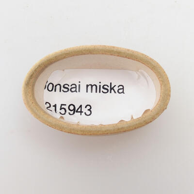 Ceramiczna miska bonsai 4 x 2,5 x 2 cm, kolor brązowy - 3