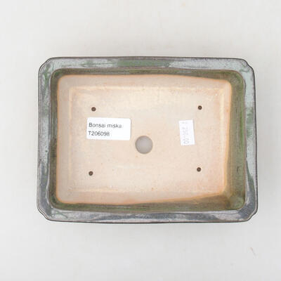 Ceramiczna miska bonsai 17 x 12,5 x 3,5 cm, kolor zielony - 3