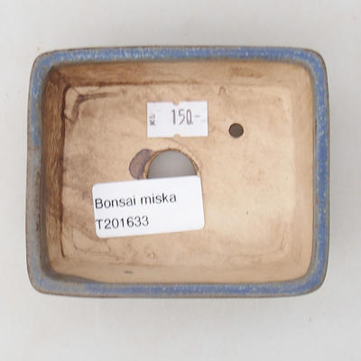 Ceramiczna miska bonsai 9,5 x 8 x 3,5 cm, kolor niebieski - 3
