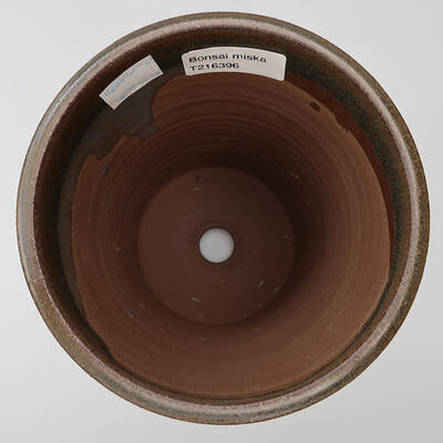 Ceramiczna miska bonsai 13 x 13 x 17,5 cm, kolor brązowy - 3