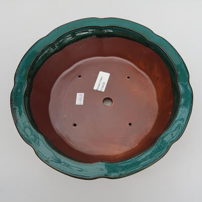 Ceramiczna miska bonsai 25 x 25 x 7,5 cm, kolor zielony - 3
