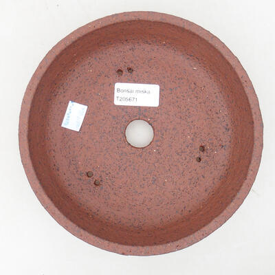 Ceramiczna miska bonsai 18,5 x 18,5 x 5 cm, kolor szary - 3