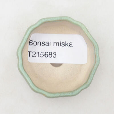 Ceramiczna miska bonsai 4,5 x 4,5 x 2 cm, kolor zielony - 3