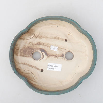 Ceramiczna miska bonsai 22 x 19,5 x 5 cm, kolor zielony - 3