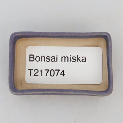 Ceramiczna miska bonsai 4,5 x 3 x 1,5 cm, kolor fioletowy - 3