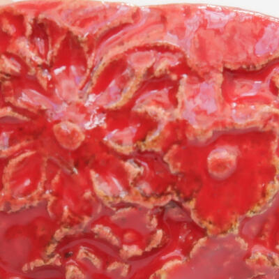 Ceramiczna muszla 8,5 x 8 x 5 cm, kolor czerwony - 3